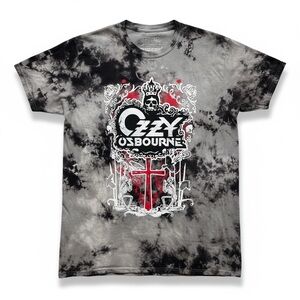 Ozzy Osbourne Crown Skull Logo Tie Dye Tshirt